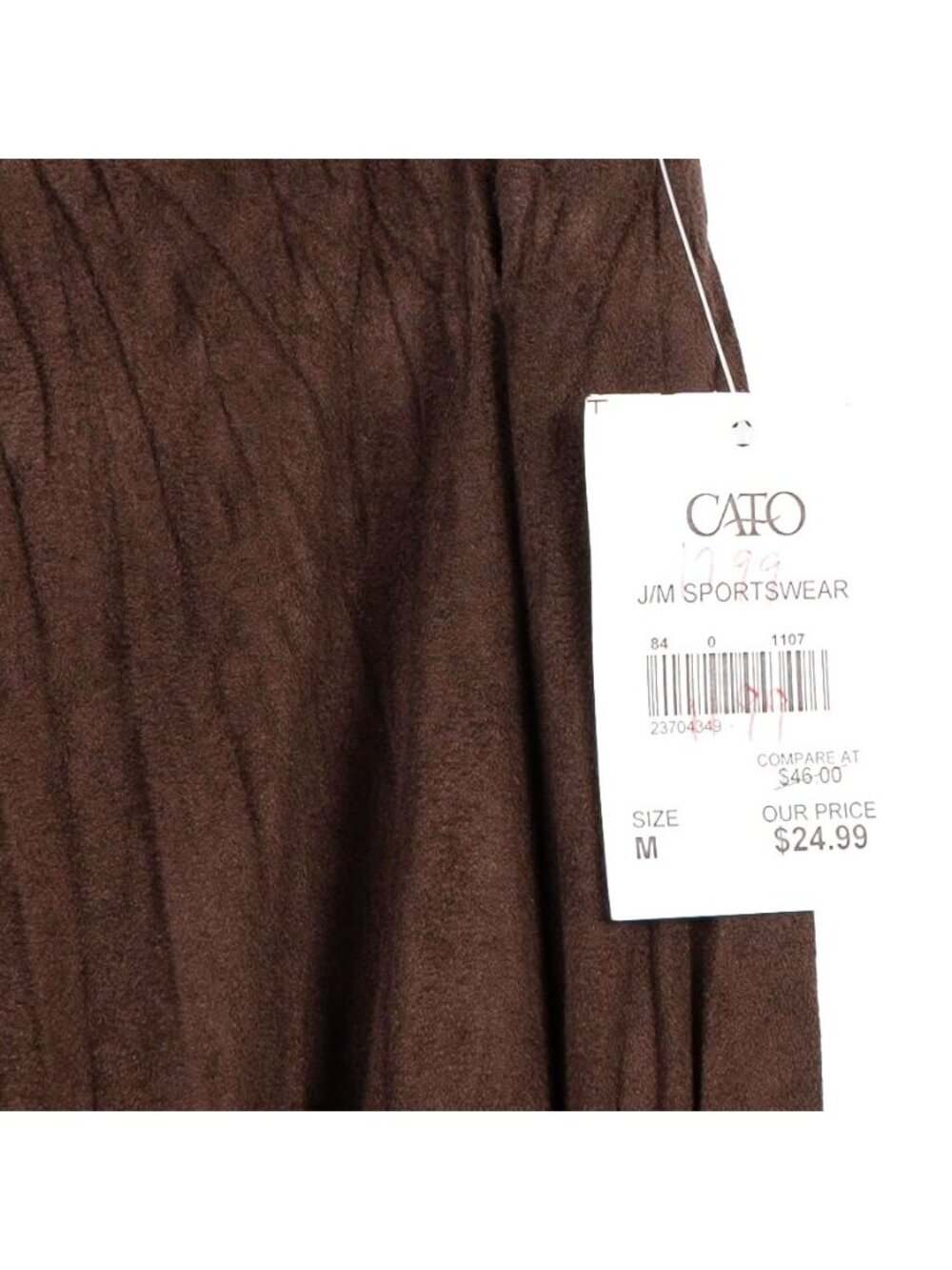 Cato Vegan Leather Midi Skirt M NEW Brown Boho Fairy Festival Whimsigoth Prairie - Picture 4 of 7